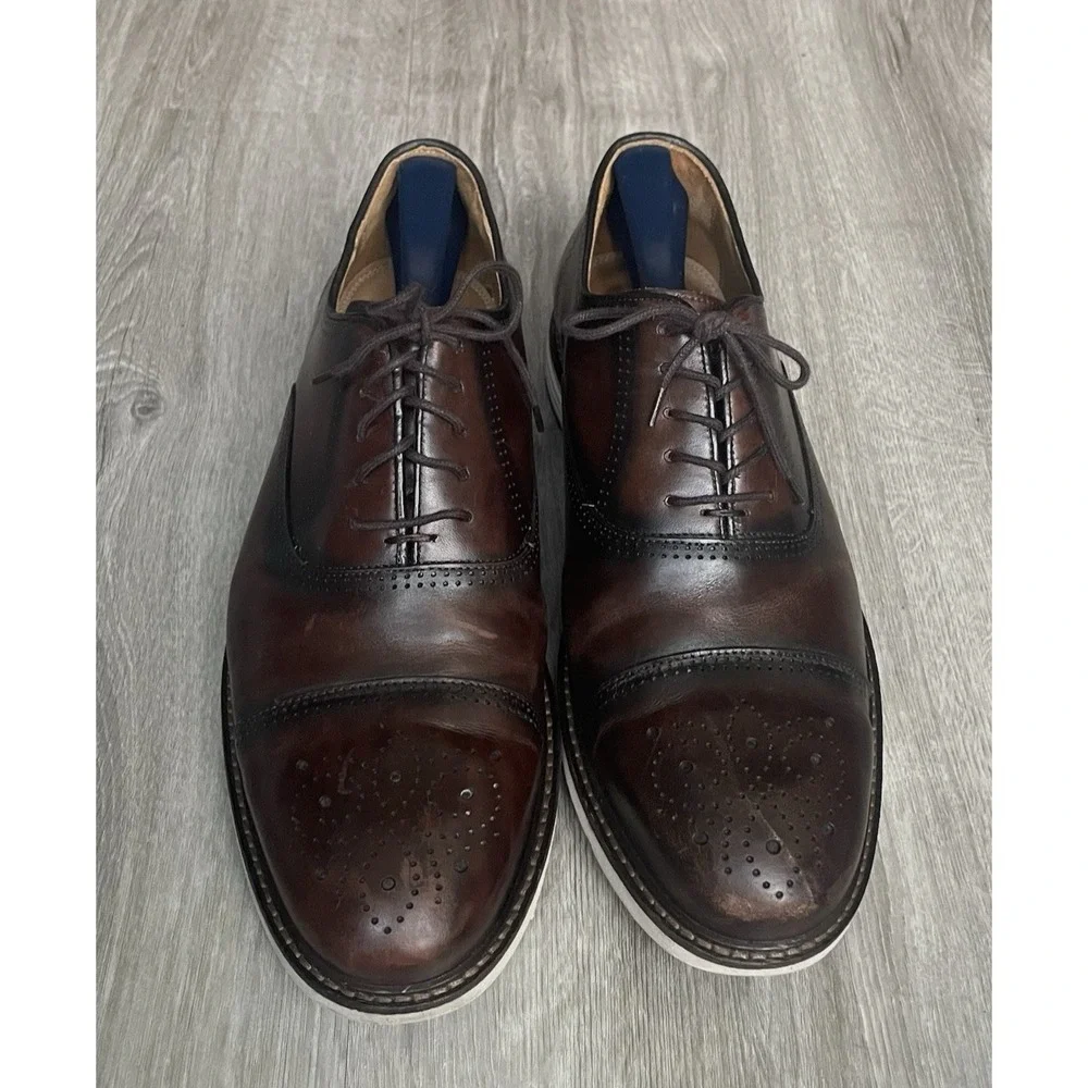 Belvedere Studio Wingtip Leather ‎ Oxford Shoes Men's 11